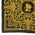 Hermes Scarf Carre 90 les Tuileries Jardin Des Black Gold — view 4