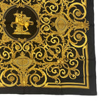 Hermes Scarf Carre 90 les Tuileries Jardin Des Black Gold — view 5