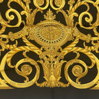Hermes Scarf Carre 90 les Tuileries Jardin Des Black Gold — view 6
