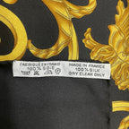 Hermes Scarf Carre 90 les Tuileries Jardin Des Black Gold — view 9