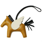 Hermes Pegasus MM Sesame Nata Black Bag Charm Leather
