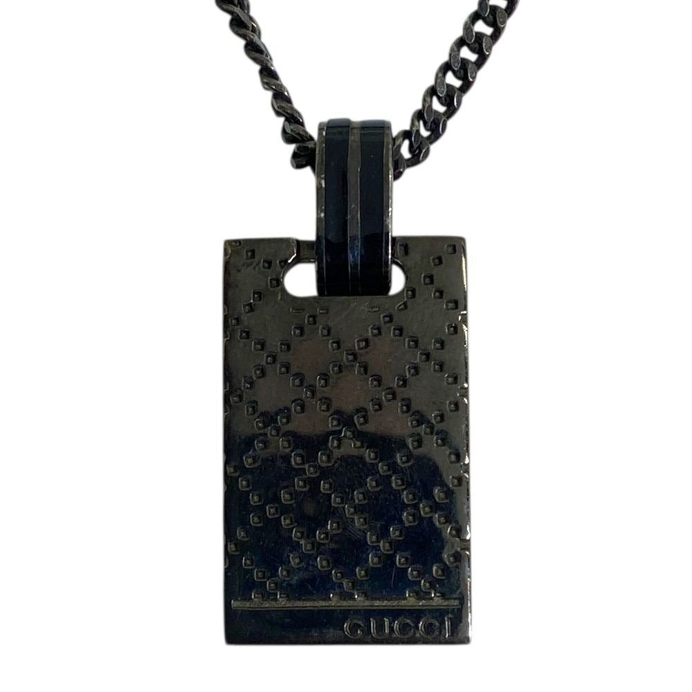Gucci Diamante Diamantissima Necklace Pendant Square Plate Logo