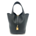 Hermes Handbag Picotin Lock PM Taurillon Morris Black