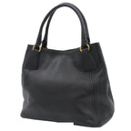 Prada 2-Way Shoulder Bag Black Calfskin Letter Ring Logo — view 2