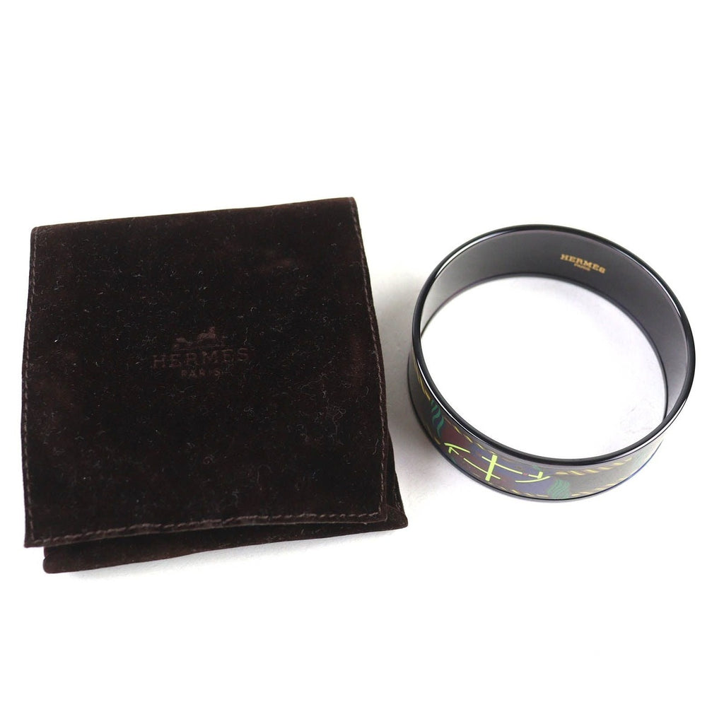 Hermes Enamel Gm Click Hh Bandana Bangle — view 2