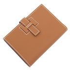 Hermes New-h Passant Compact Veau Epsom Gold Silver Hardware Bifold — view 9