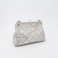 Chanel Fishmouth Chain Shoulder Bag Silver Vintage 3 rd