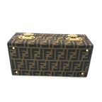 Fendi Zucca Trunk Vanity 2-Way Hand Bag Brown — view 3
