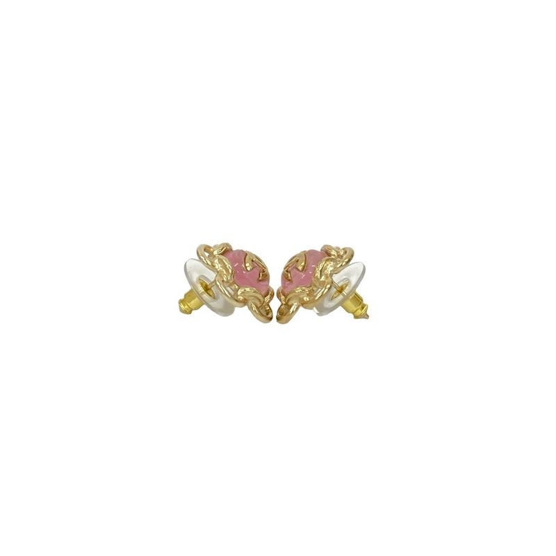 Chanel Coco Mark Flower Motif Earrings Accessories Small 24FB — view 4