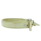 Prada 1 Ib351 Bracelet Bangle Accessories Small Triangle Logo Leather White — view 3