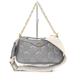 Gucci GG Matelasse Leather 2-Way Shoulder Bag Grey Storage