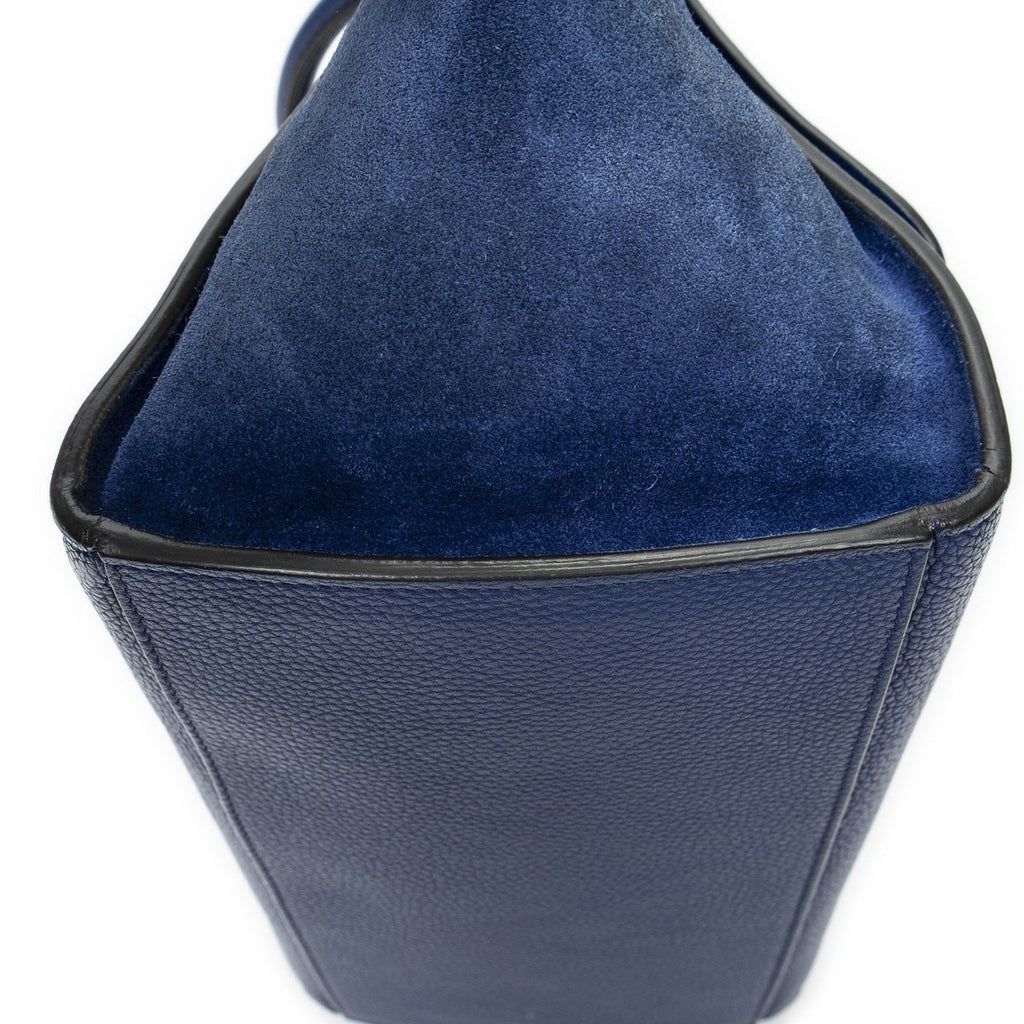 Celine Small Medium Swing Royal Blue Grain Calfskin Leather Shoulder Bag — view 7