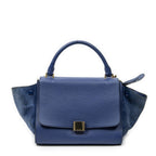 Celine Small Medium Swing Royal Blue Grain Calfskin Leather Shoulder Bag