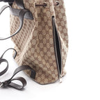 Gucci Backpack Beige Dark Brown Canvas Leather — view 5