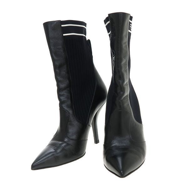 Fendi Sock Boots Leather 37