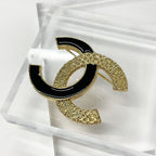 Chanel Brooch Coco Mark Black — view 2