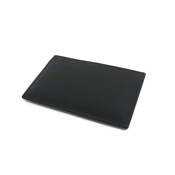 Celine Triomphe Leather Card Case Password Regular Era Black — view 2