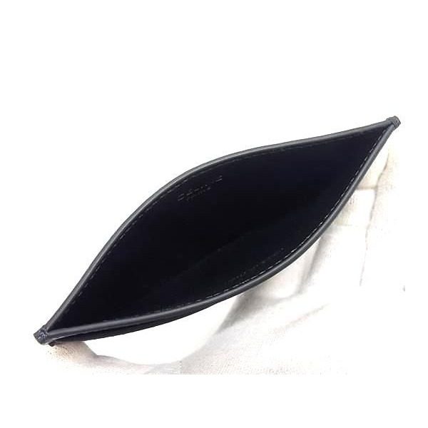 Celine Triomphe Leather Card Case Password Regular Era Black — view 3