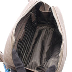 Prada Shoulder Bag Vitello Daino Gray Leather Trick — view 3