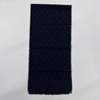 Fendi Scarf Navy Wool Vintage — view 2