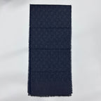 Fendi Scarf Navy Wool Vintage — view 3