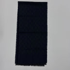 Fendi Scarf Navy Wool Vintage — view 6
