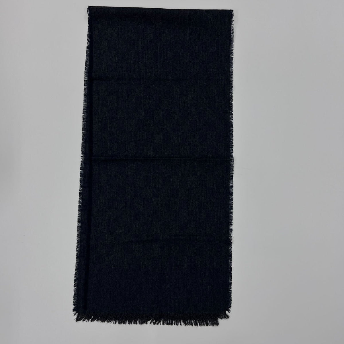 Fendi Scarf Navy Wool Vintage — view 6