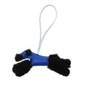 Hermes Buddy Bag Charm Agneau Milo Shearling Cotton Blue France Black