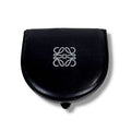 Loewe Anagram Logo Coin Case Purse Leather Black