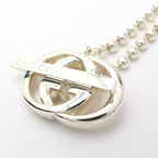 Gucci Interlocking G Necklace Silver AG 925 Ball Chain Double — view 3