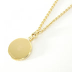 Hermes Op'H Medaille PM Necklace Jaune — view 3