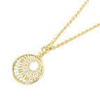 Hermes Op'H Medaille PM Necklace Jaune