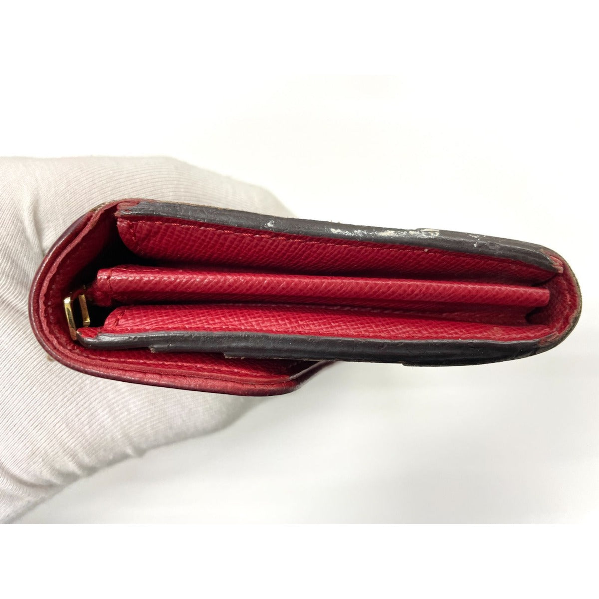 Louis Vuitton Monogram Portefeuille Sarah Retiro Wallet Brown Cerise — view 5