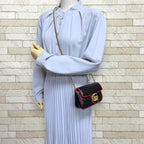 Gucci Super Mini Bag GG Marmont Leather Black — view 2