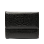 Chanel Coco Mark Black Caviar Leather