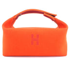 Hermes Brid a Black PM 100% Wool Silver Hardware