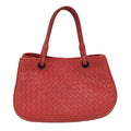 Bottega Veneta Handbag Intrecciato Leather Red