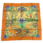 Hermes Scarf Silk Carre 90 Sarasvati Talent Orange