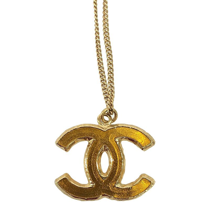 Chanel Coco Mark Chain Necklace Gold — view 5