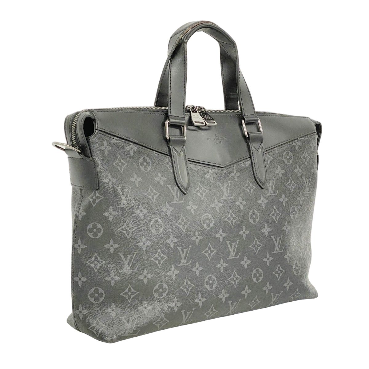 Louis Vuitton Business Monogram Eclipse Briefcase Explorer Black 2-Way — view 2