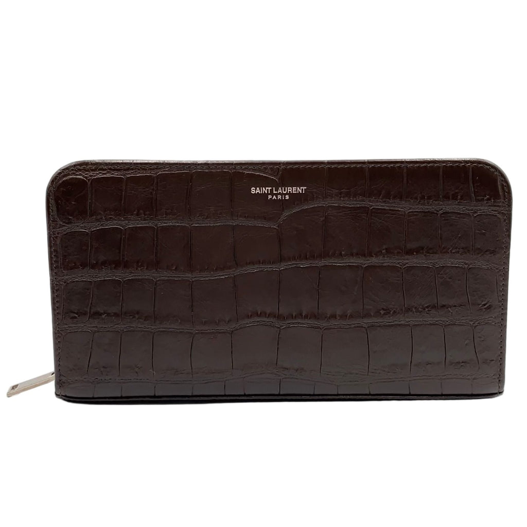 Saint Laurent Paris Croco Wallet