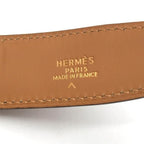 Hermes Constance Croco Porosus Buckle Belt Shikaku Red Gold — view 7