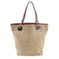 Gucci GG Canvas Leather Tote Shoulder Hand