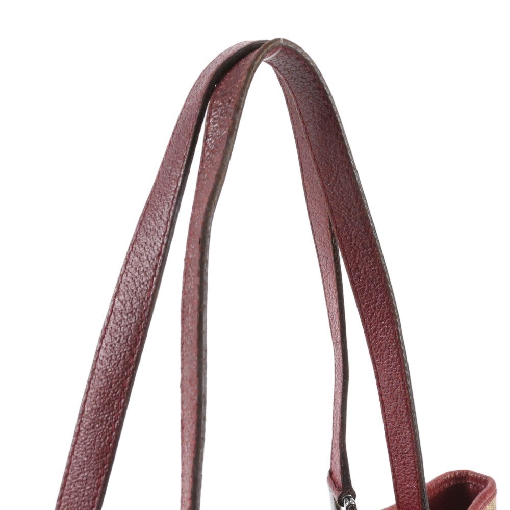 Gucci GG Canvas Leather Tote Shoulder Hand — view 2