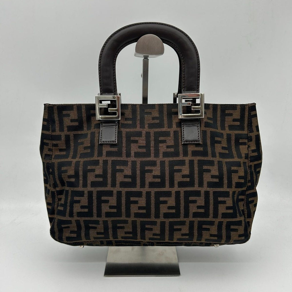 Fendi Zucca Tote Brown
