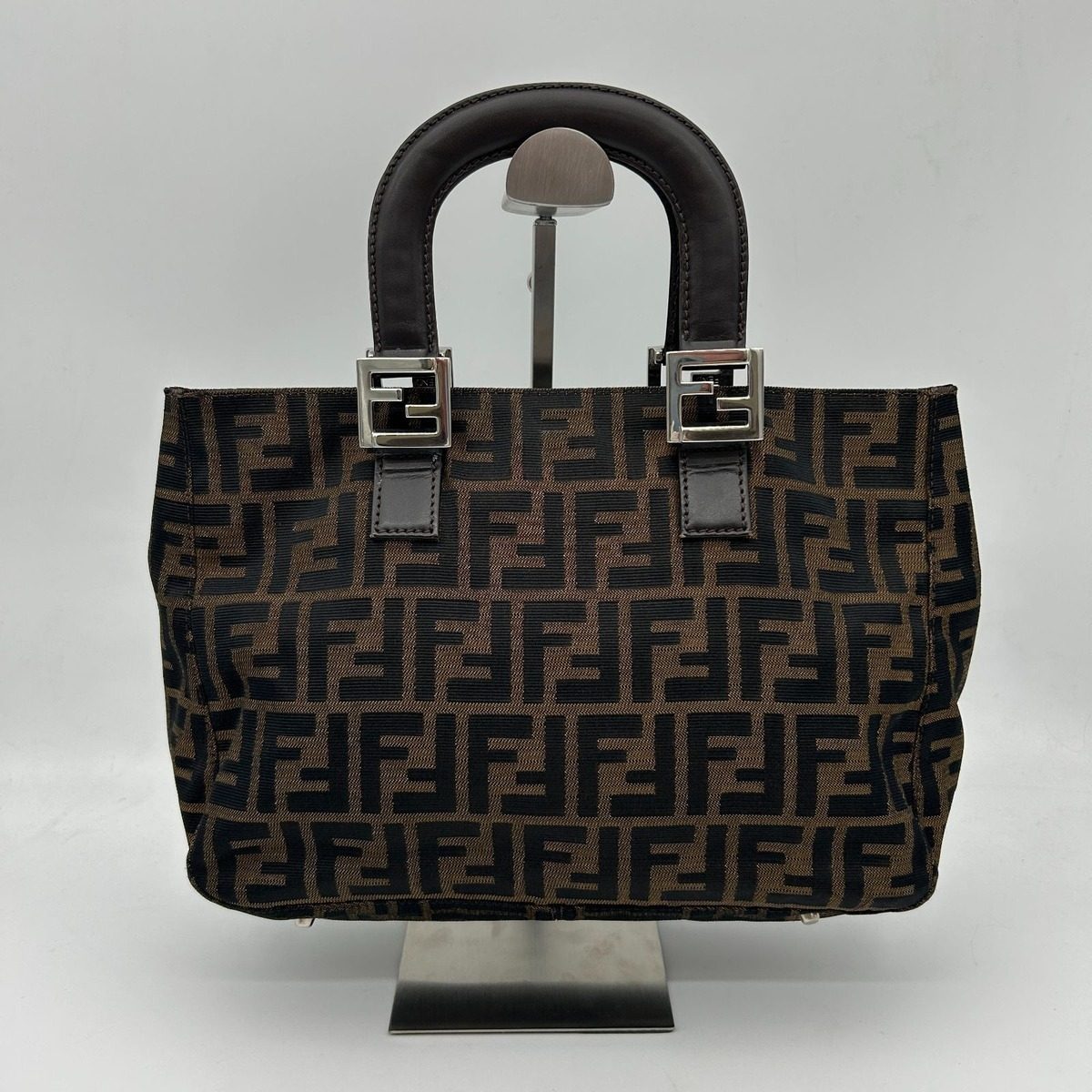 Fendi Zucca Tote Brown