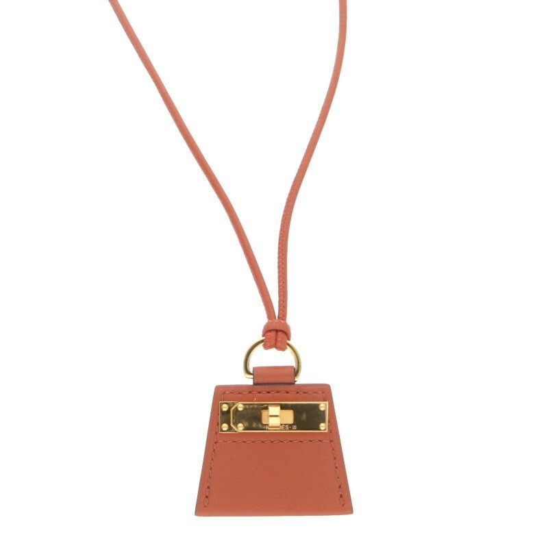 Hermes Monpty Kelly PM Gold Hardware Charm Necklace — view 2
