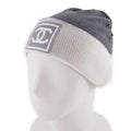 Chanel Coco Mark Sport Line Wool Silk Cashmere White Knit Cap