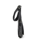 Fendi Mini Faux Crossbody Dark Grey Black Zucca Cowl Canvas Gray — view 4