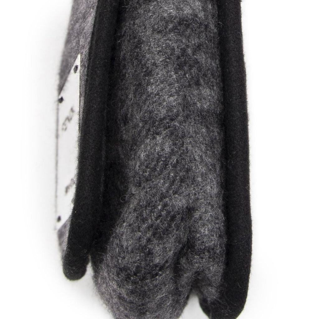Fendi Mini Faux Crossbody Dark Grey Black Zucca Cowl Canvas Gray — view 8
